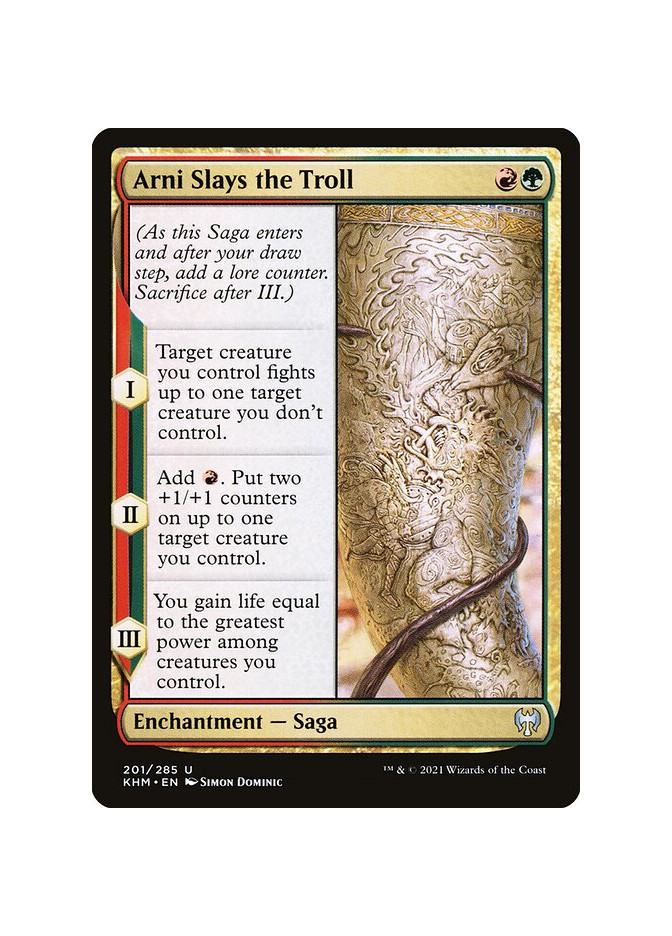Arni Slays the Troll - Foil