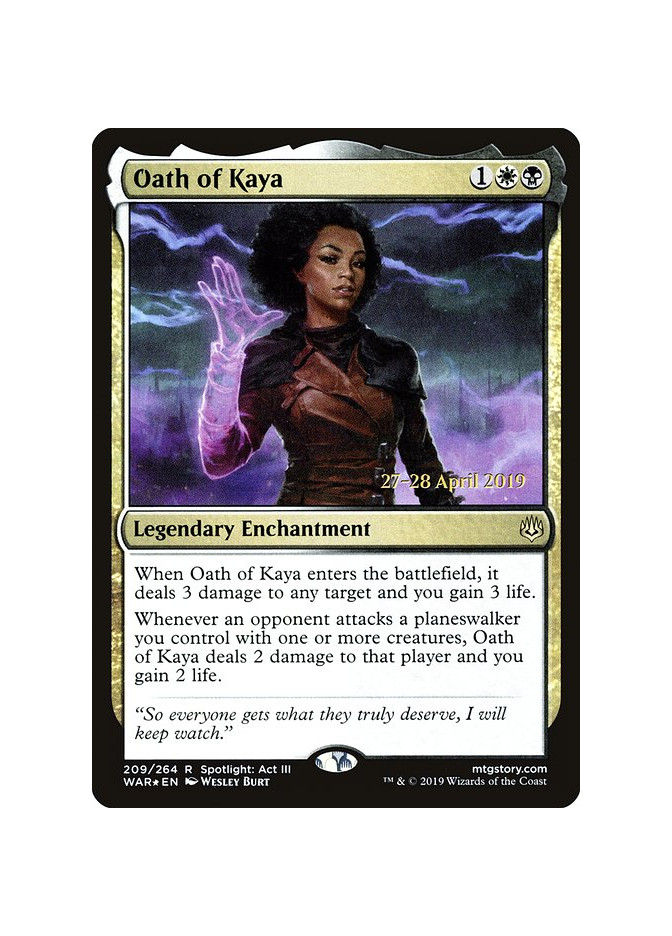 Oath of Kaya - Foil
