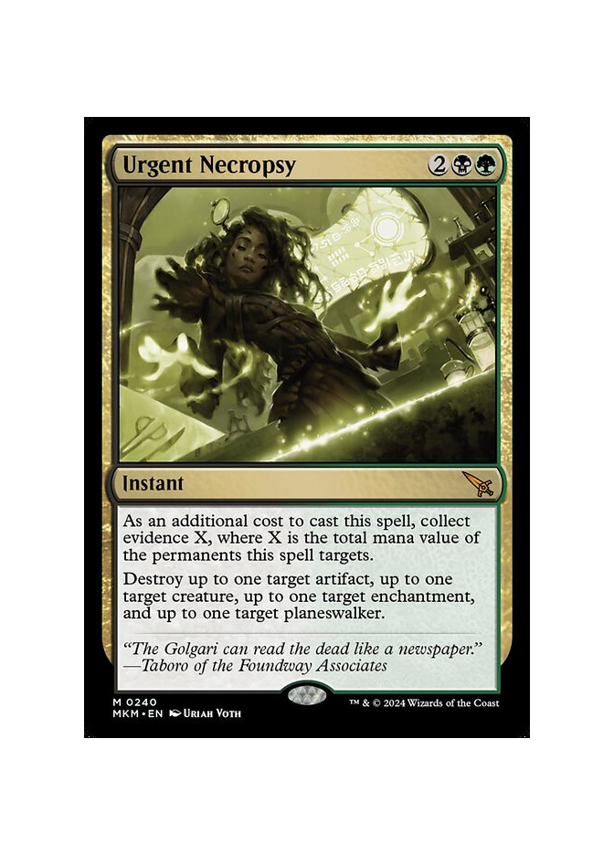 Urgent Necropsy - Foil