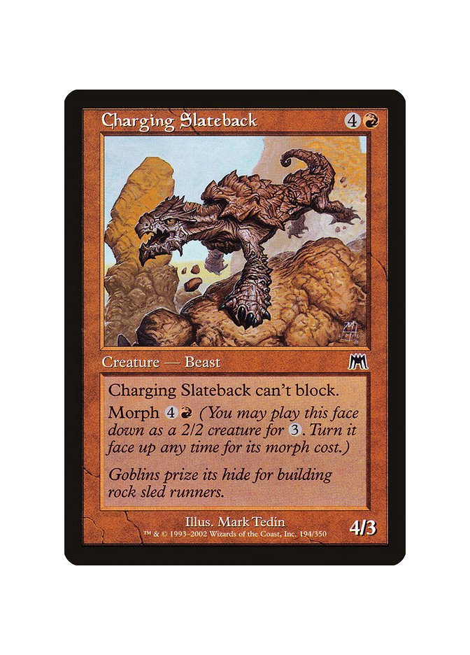 Charging Slateback - Foil