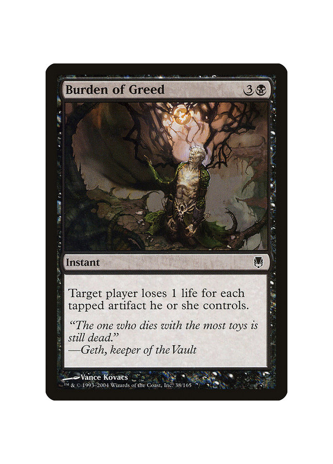 Burden of Greed - Foil