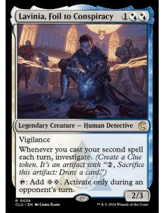 Lavinia, Foil to Conspiracy