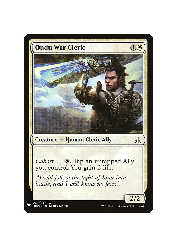 Ondu War Cleric