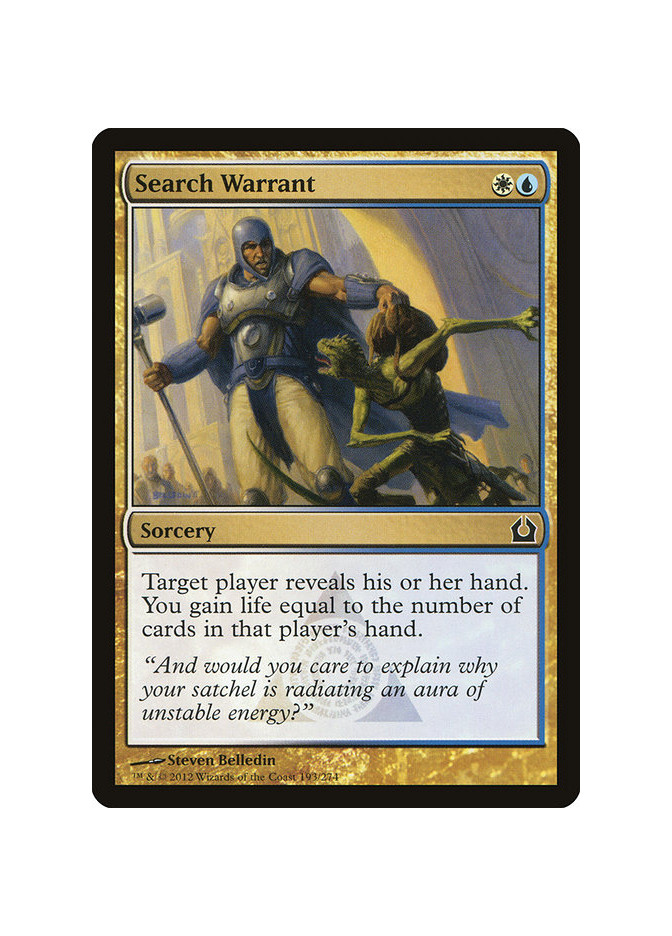 Search Warrant - Foil