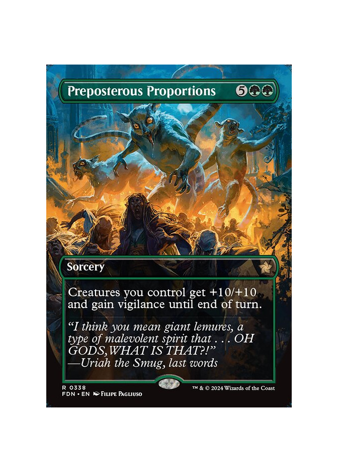 Preposterous Proportions - Foil