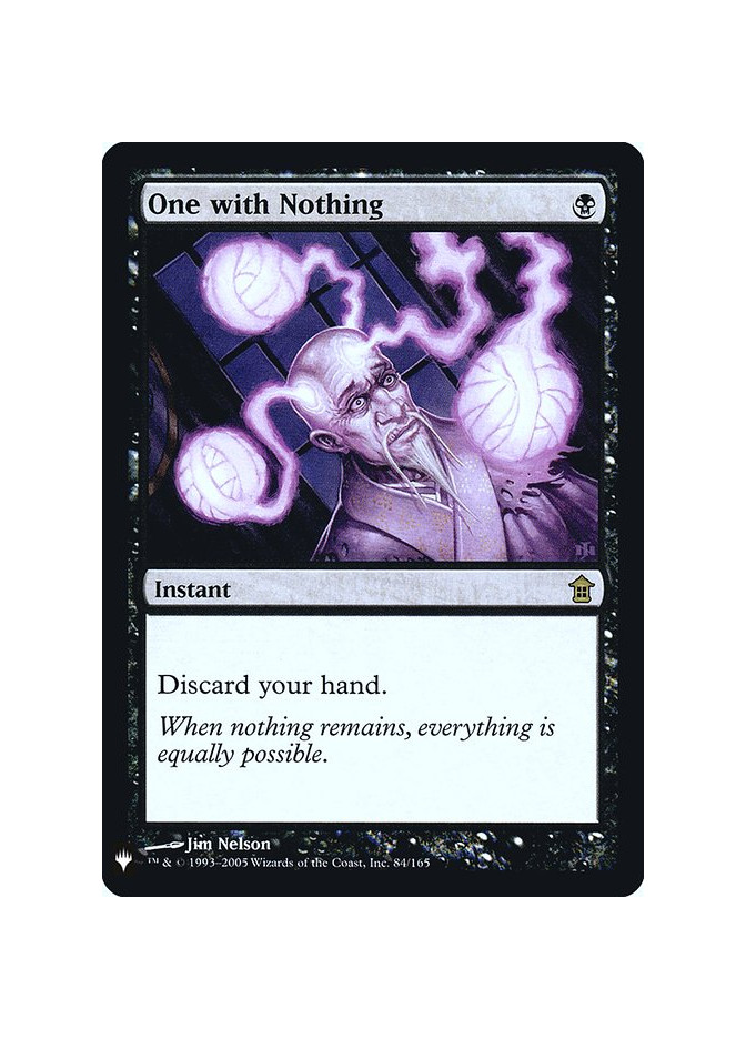 One with Nothing - Foil