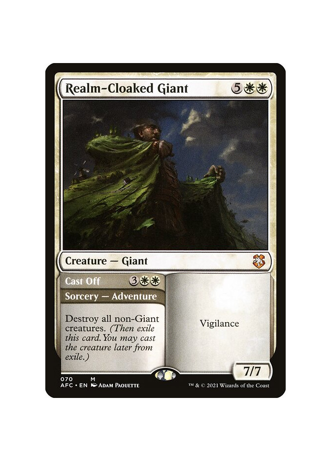Realm-Cloaked Giant // Cast Off
