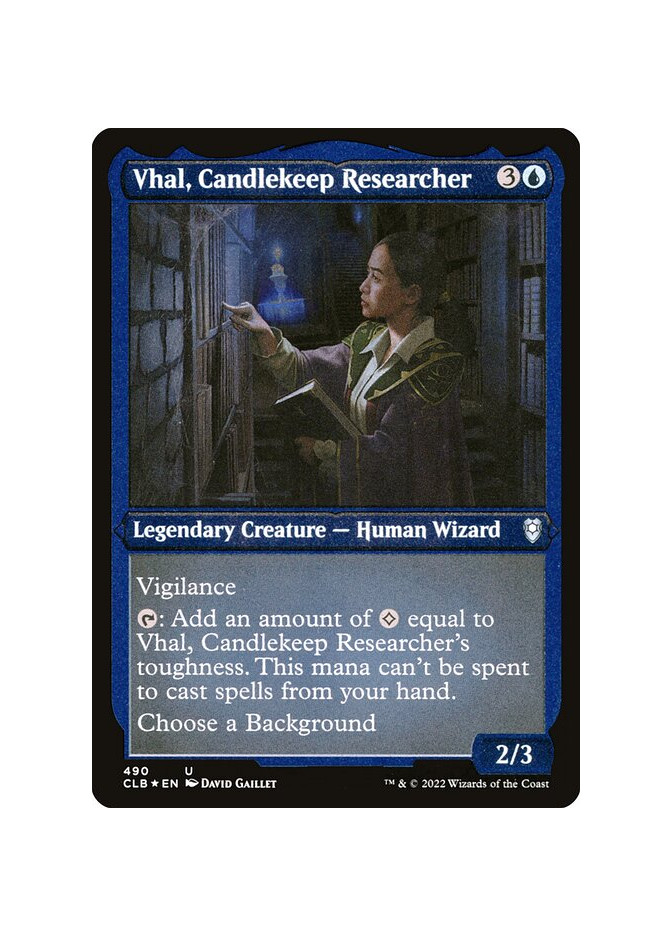 Vhal, Candlekeep Researcher - Foil