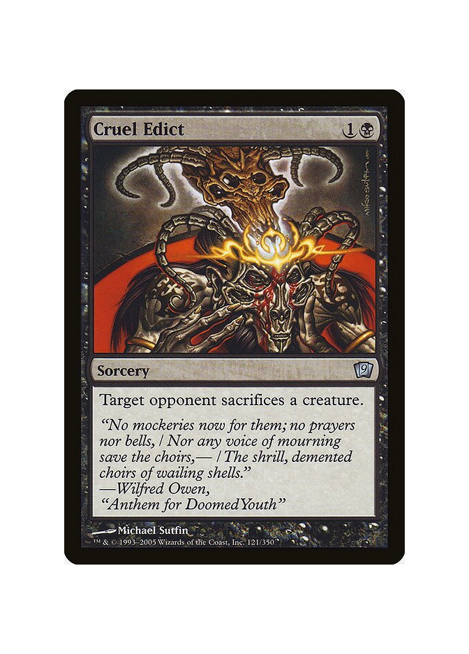 Cruel Edict - Foil