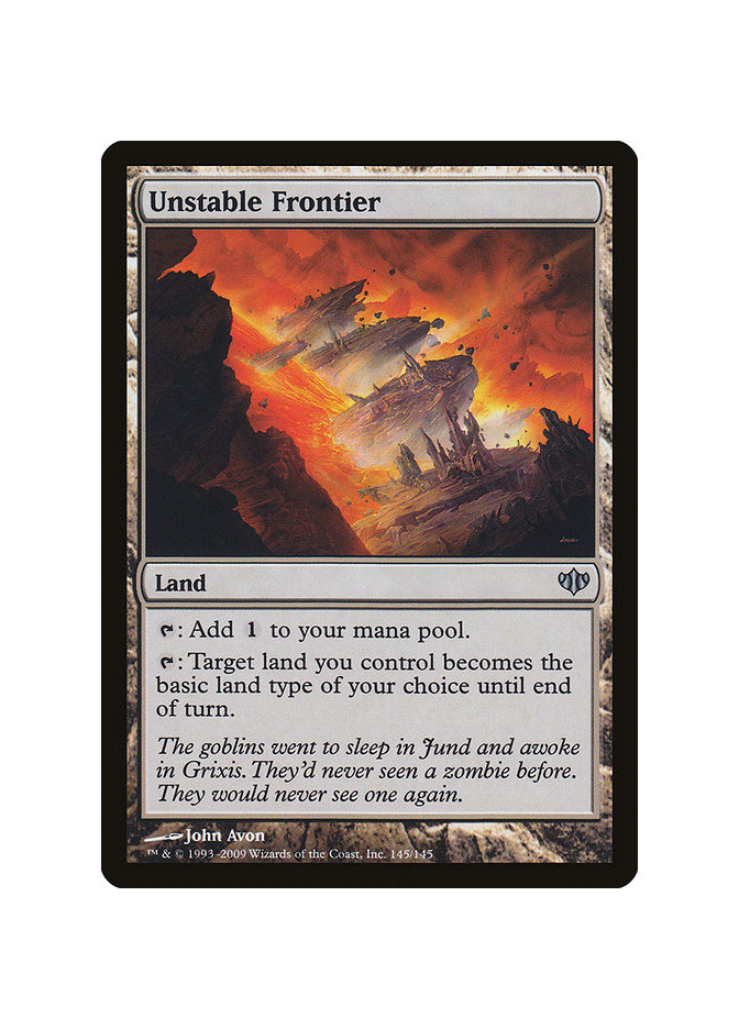 Unstable Frontier