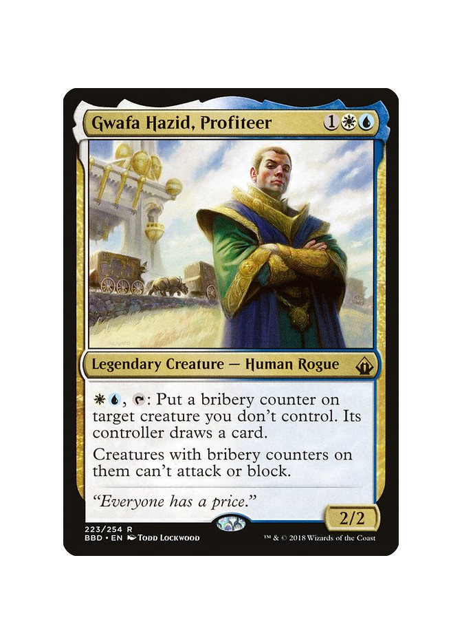 Gwafa Hazid, Profiteer