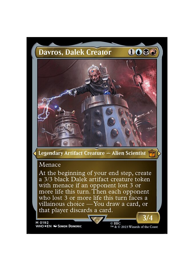 Davros, Dalek Creator - Foil