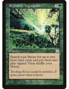 Explosive Vegetation