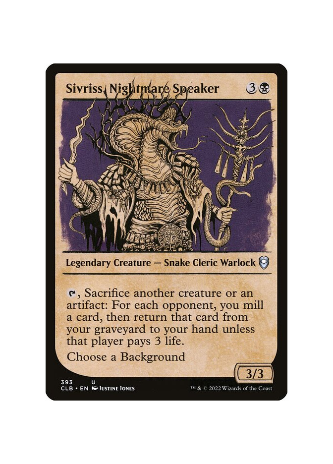 Sivriss, Nightmare Speaker - Foil