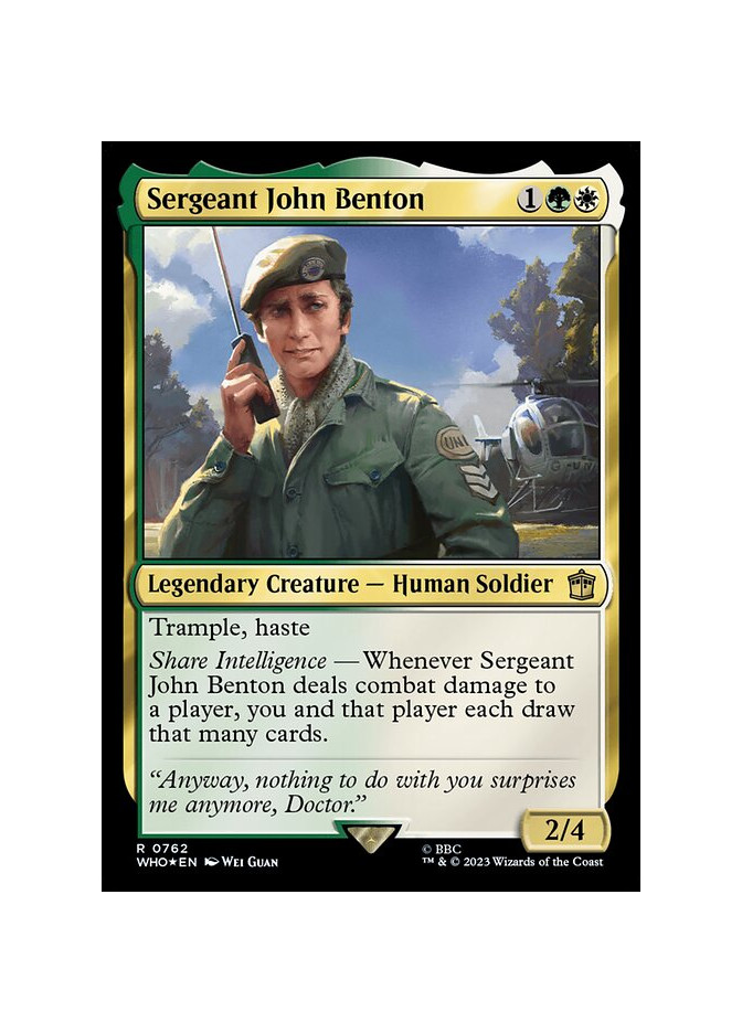 Sergeant John Benton - Foil
