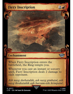 Fiery Inscription - Foil