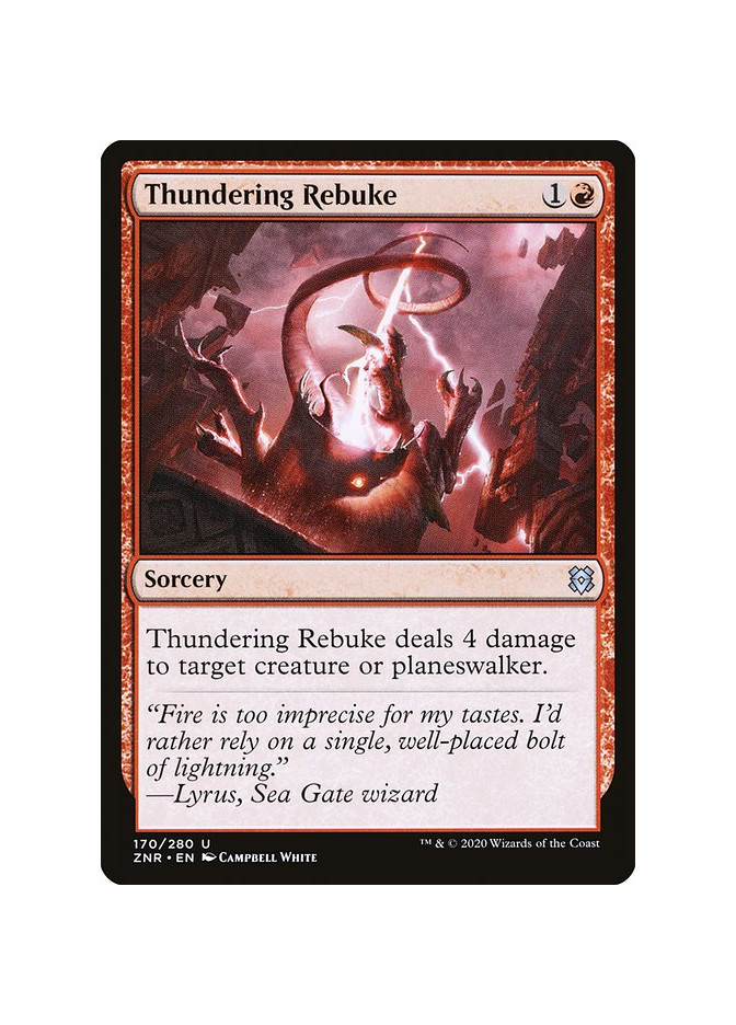 Thundering Rebuke - Foil