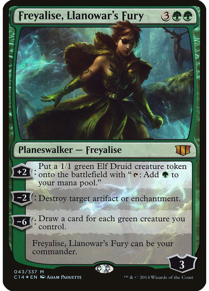 Freyalise, Llanowar's Fury - Foil