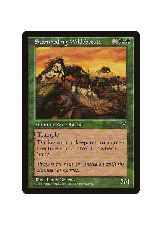 Stampeding Wildebeests
