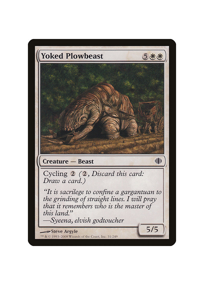 Yoked Plowbeast - Foil