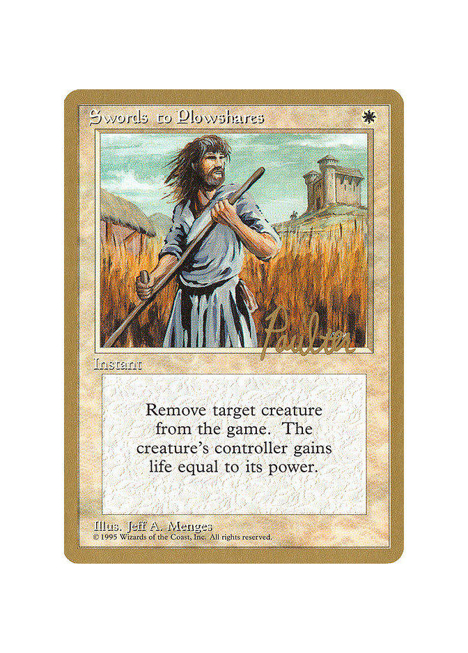 Swords to Plowshares