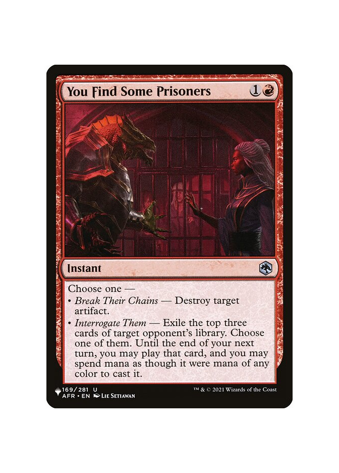 You Find Some Prisoners