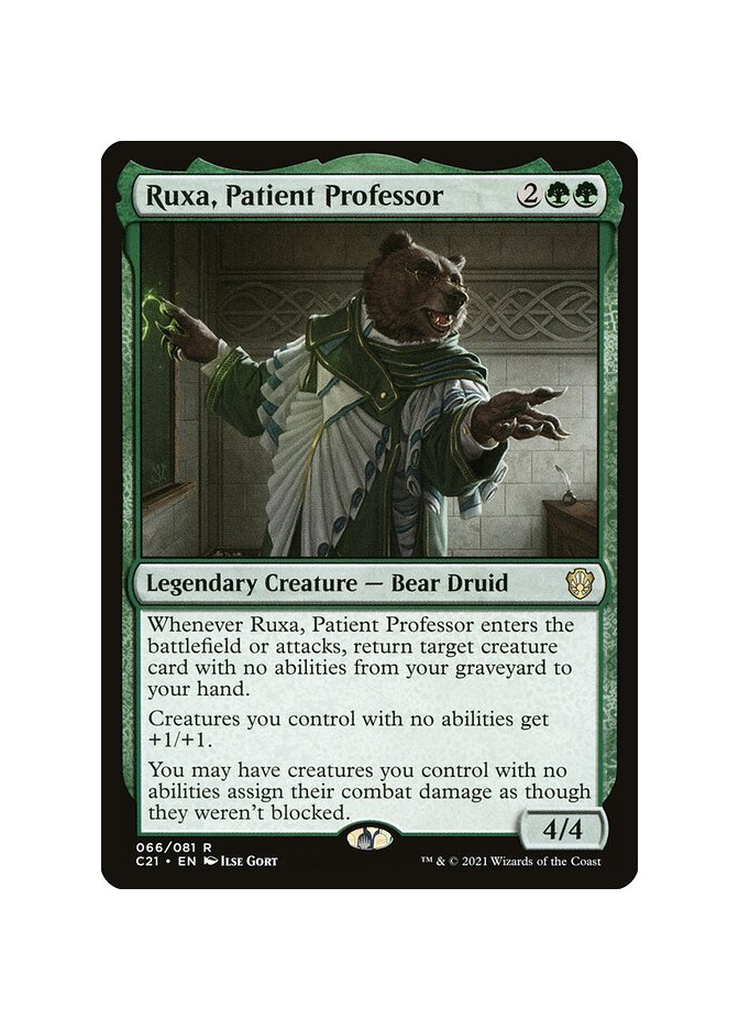 Ruxa, Patient Professor