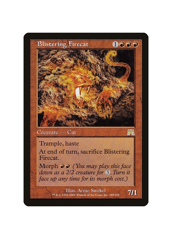 Blistering Firecat - Foil
