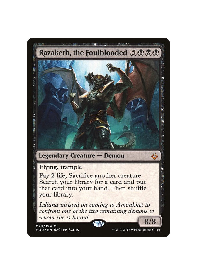 Razaketh, the Foulblooded - Foil