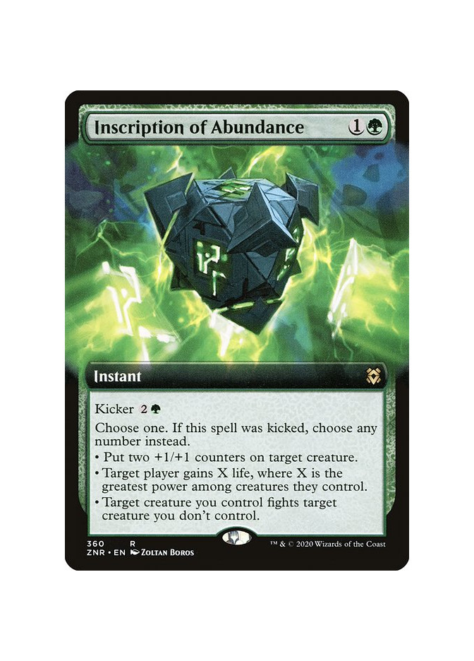 Inscription of Abundance