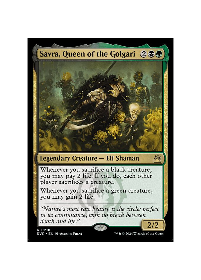 Savra, Queen of the Golgari - Foil