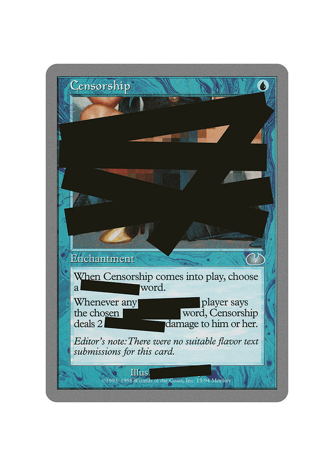 Censorship