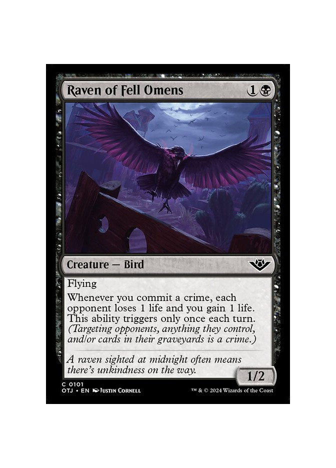 Raven of Fell Omens - Foil