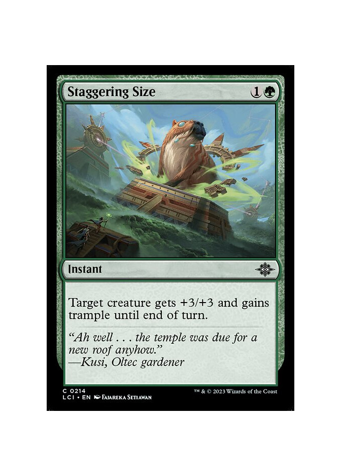 Staggering Size - Foil