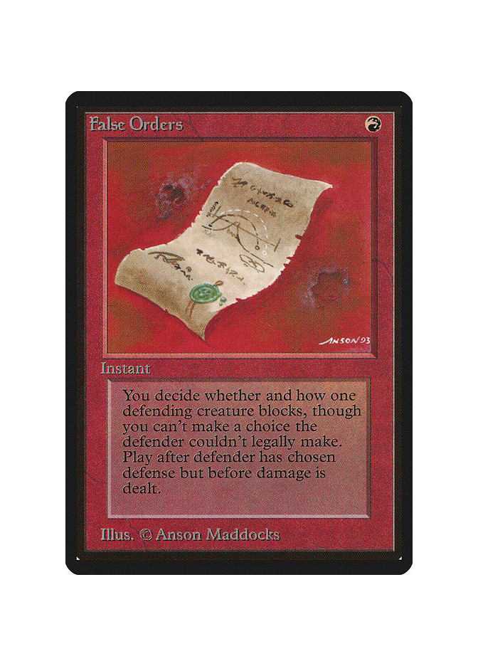 False Orders