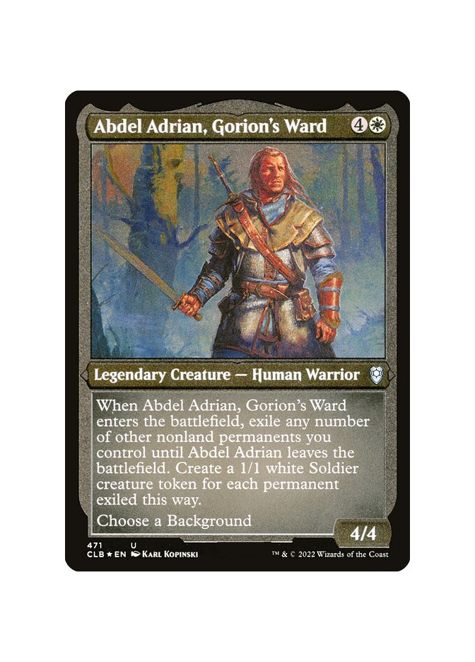 Abdel Adrian, Gorion's Ward - Foil