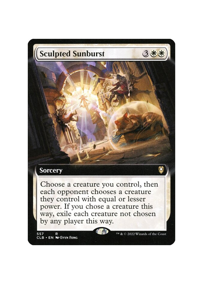 Sculpted Sunburst - Foil