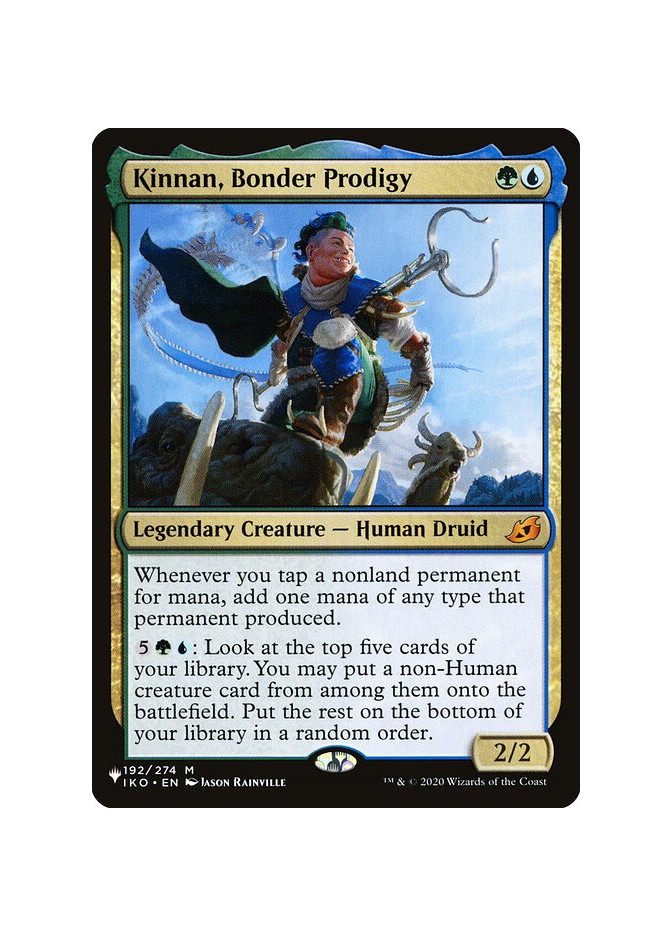 Kinnan, Bonder Prodigy