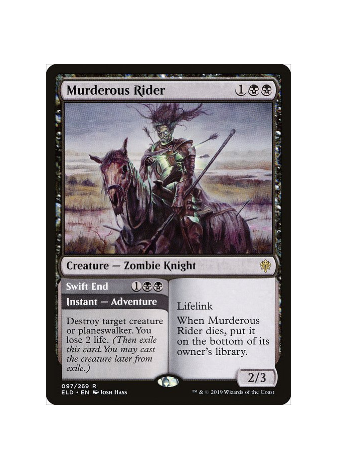 Murderous Rider // Swift End - Foil