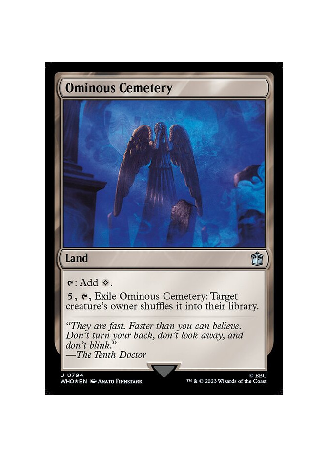 Ominous Cemetery - Foil