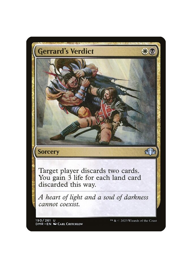 Gerrard's Verdict - Foil