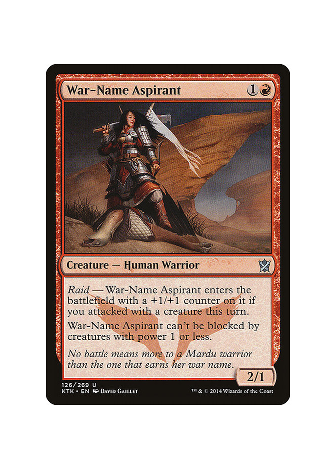 War-Name Aspirant