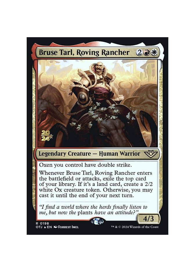 Bruse Tarl, Roving Rancher - Foil
