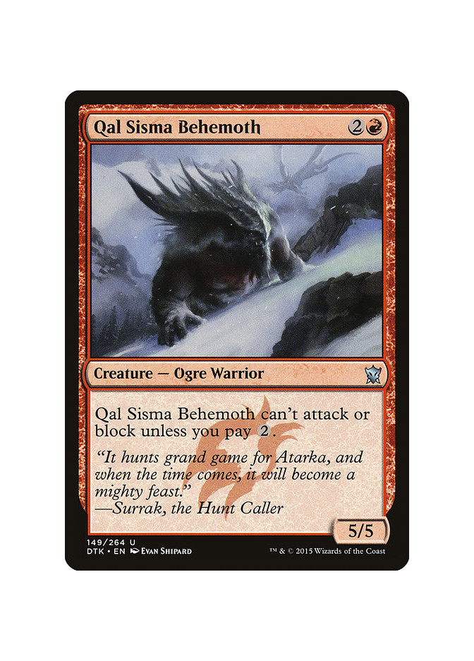 Qal Sisma Behemoth - Foil