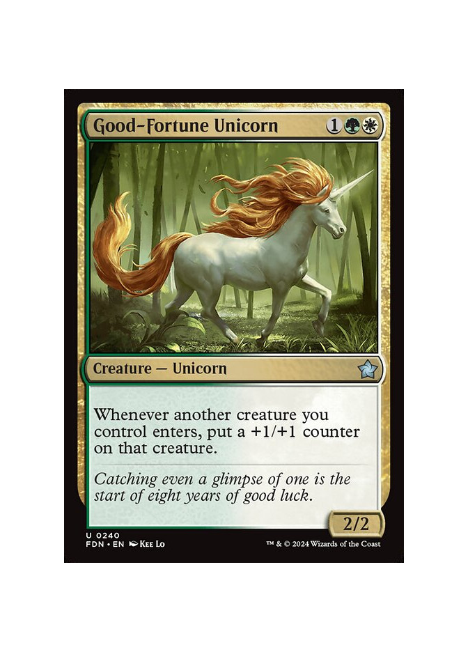 Good-Fortune Unicorn - Foil