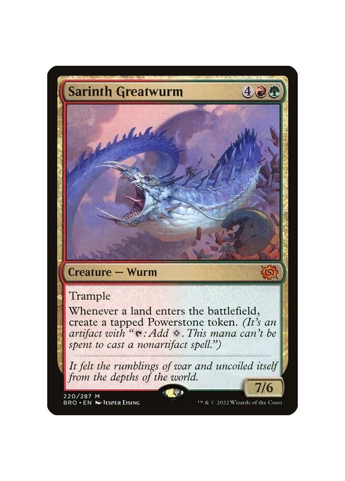Sarinth Greatwurm - Foil