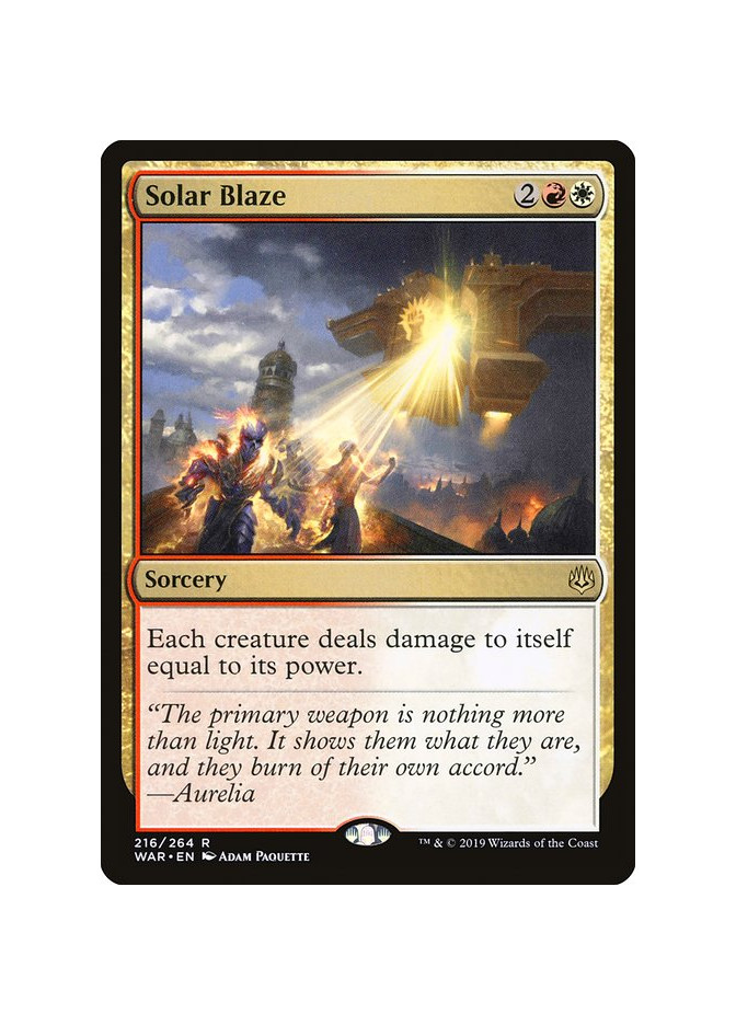 Solar Blaze - Foil
