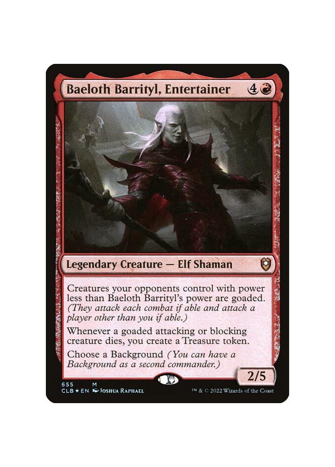 Baeloth Barrityl, Entertainer - Foil