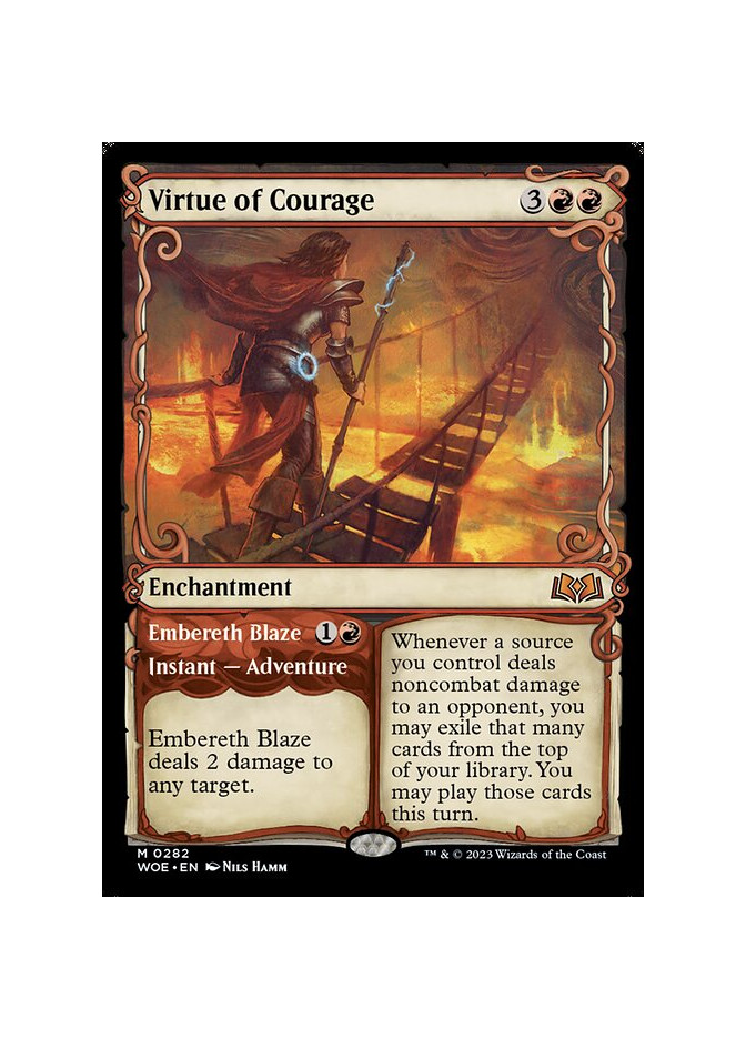 Virtue of Courage // Embereth Blaze - Foil