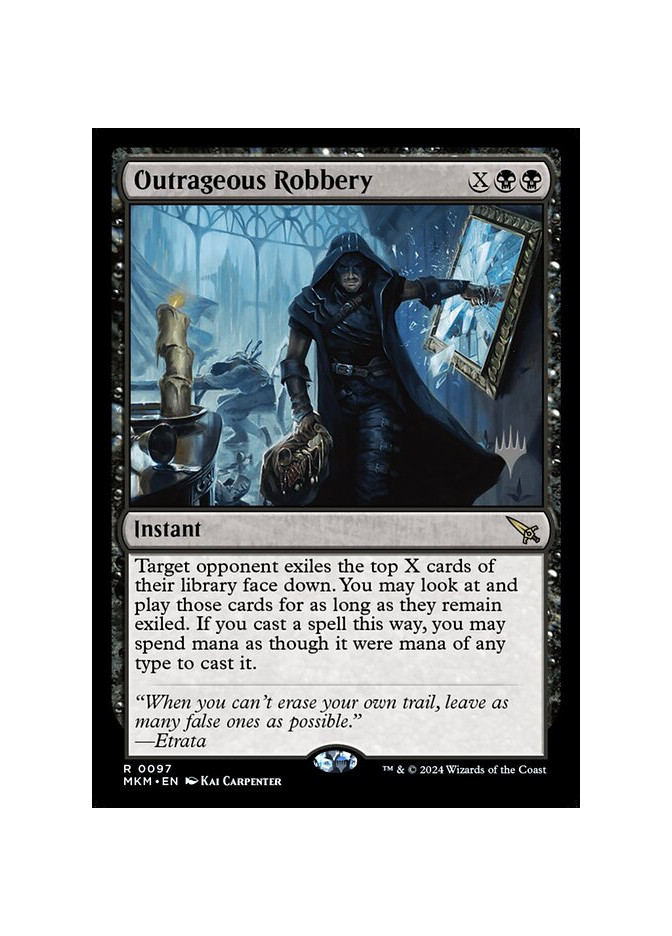 Outrageous Robbery - Foil
